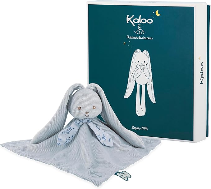 Peluche Doudou coniglietto blu