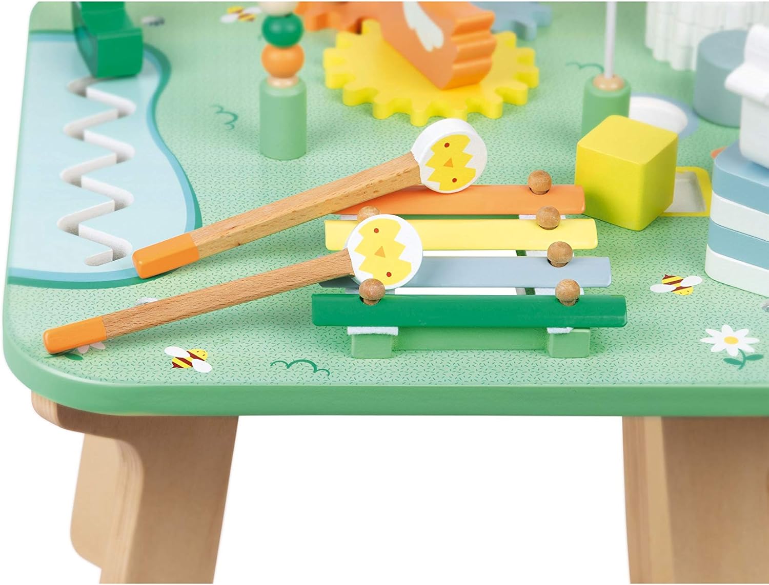 Tavolo attività in legno per bambini