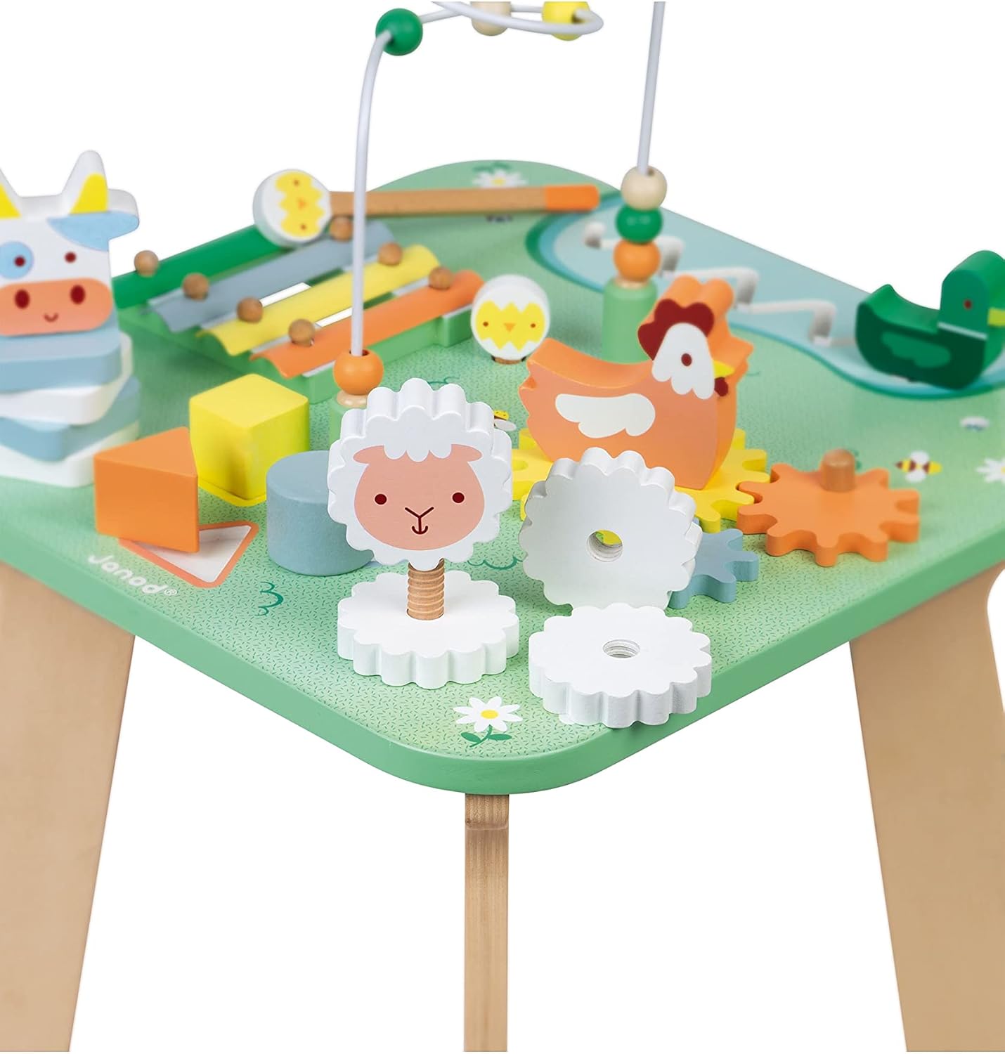 Tavolo attività in legno per bambini