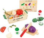 Set di verdure In legno per bambini- La Ratatouille