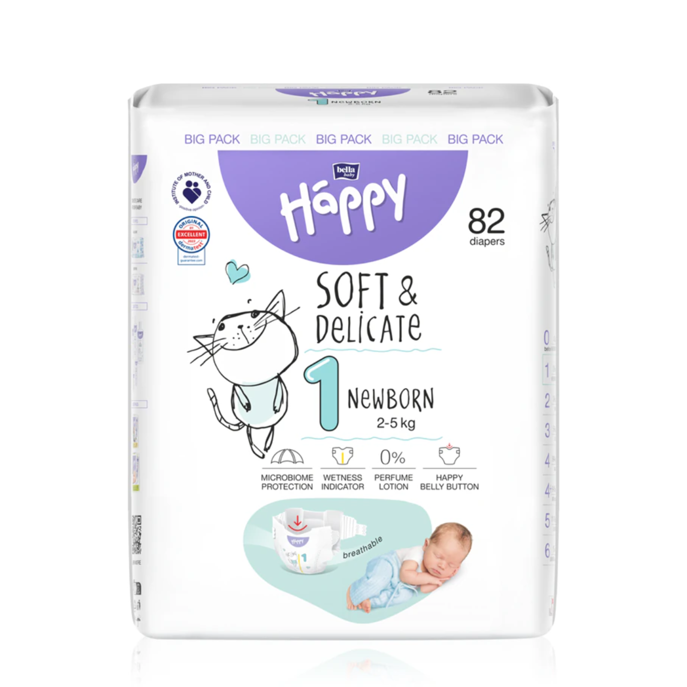 Pannolini Happy Ecologici con indicatore di umidità