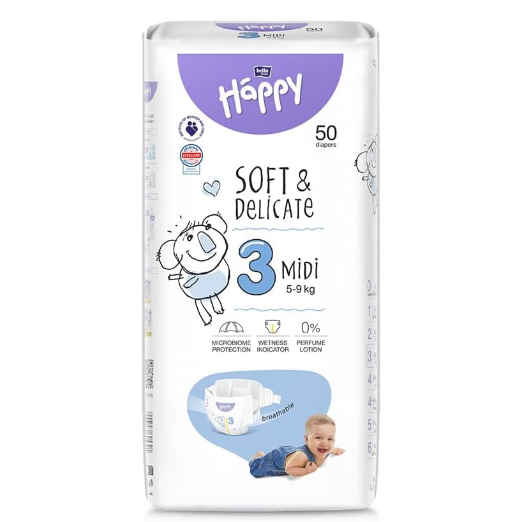 Pannolini Happy Ecologici con indicatore di umidità