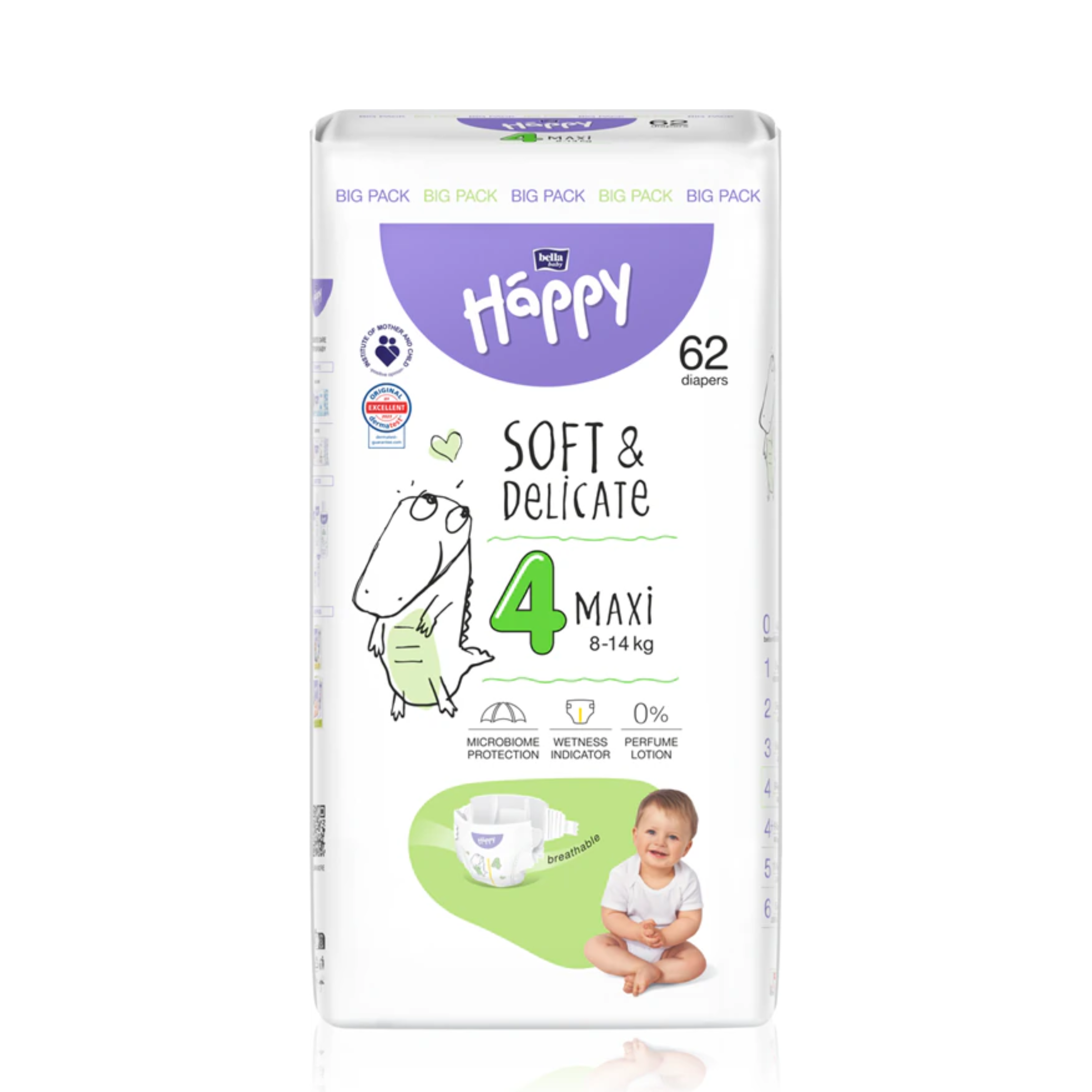 Pannolini Happy Ecologici con indicatore di umidità