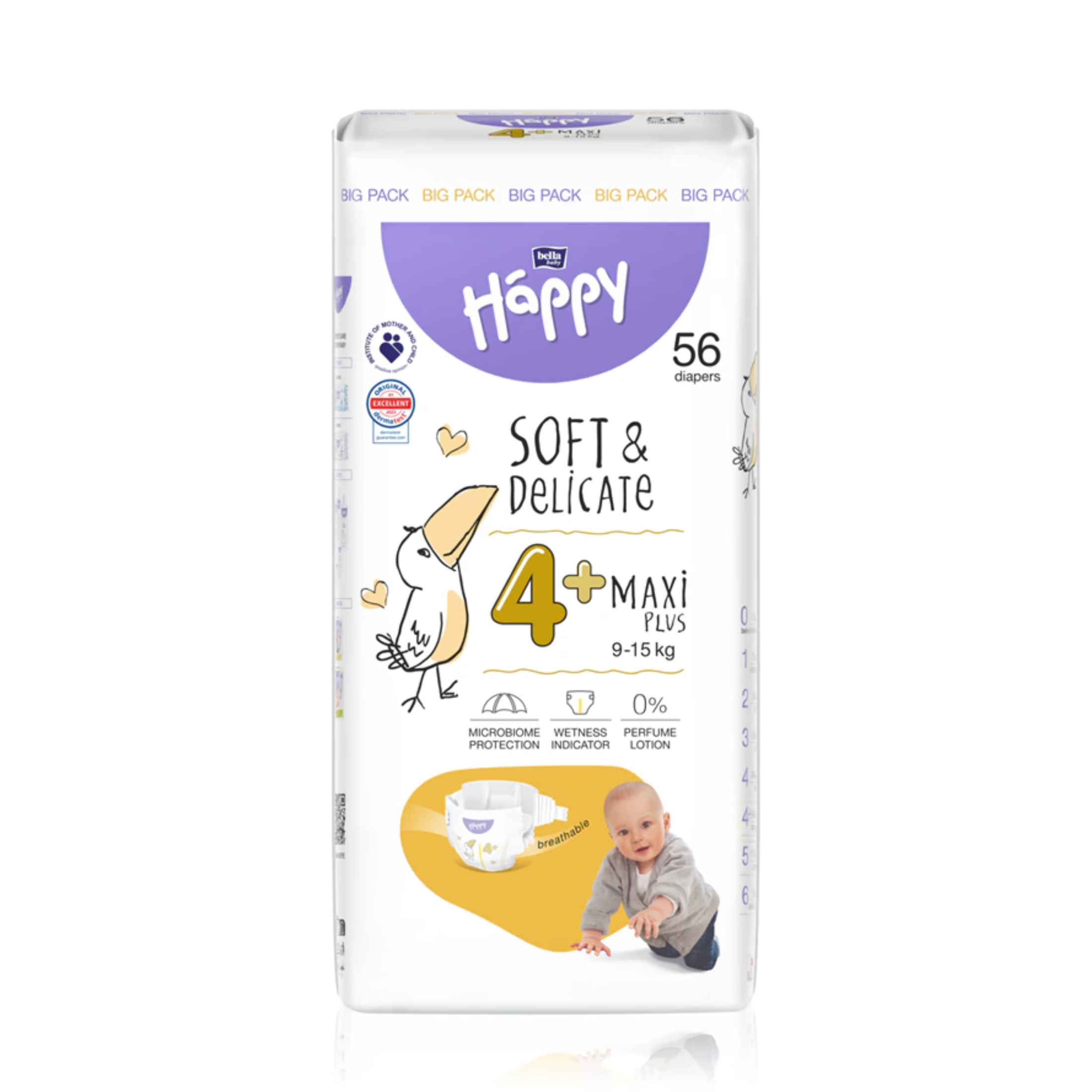 Pannolini Happy Ecologici con indicatore di umidità