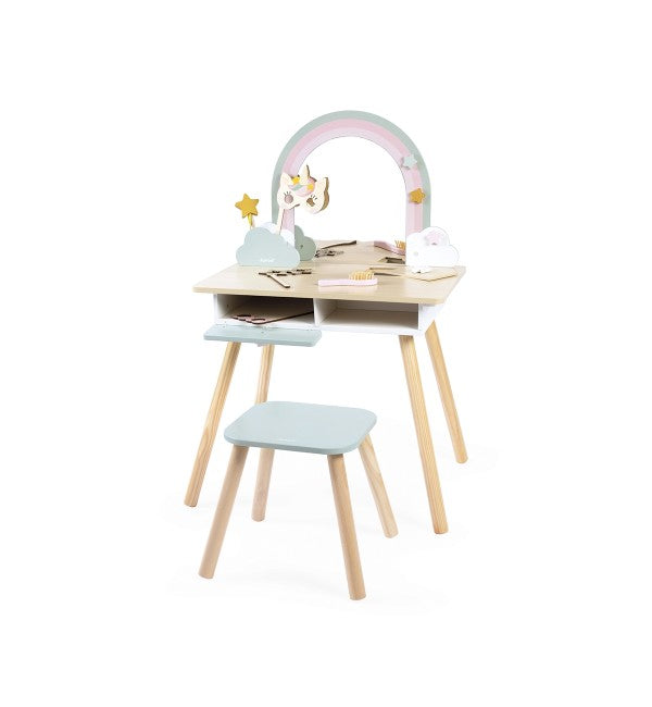 Tavolo da trucco unicorno