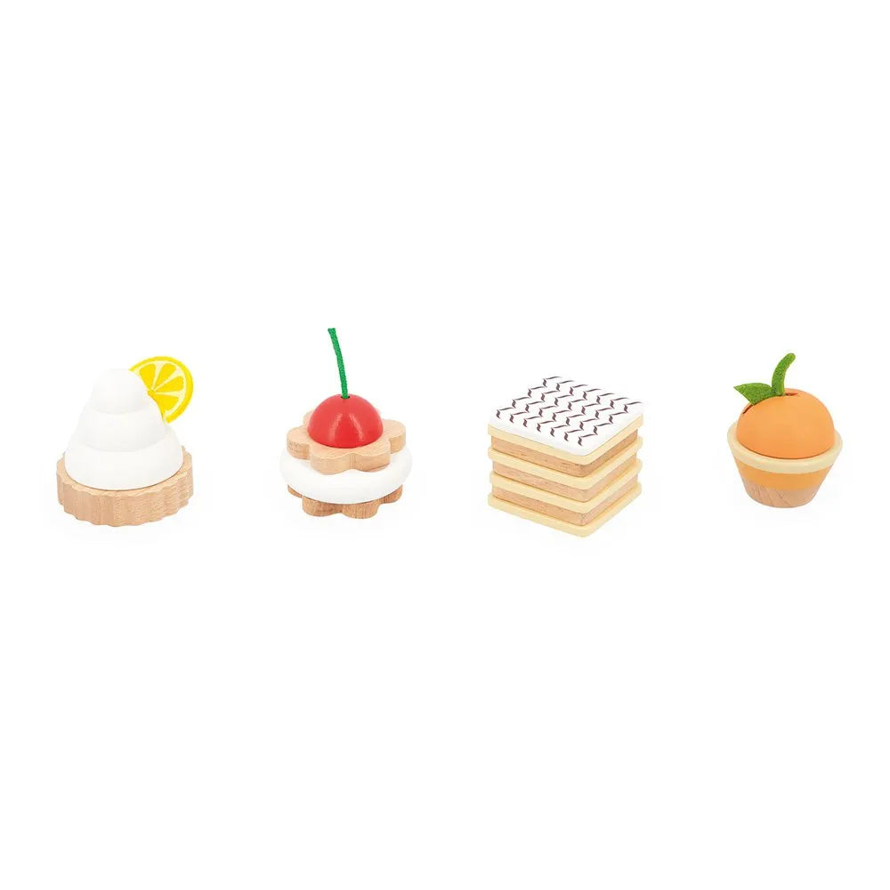 Cofanetto di pasticcini in legno per bambini