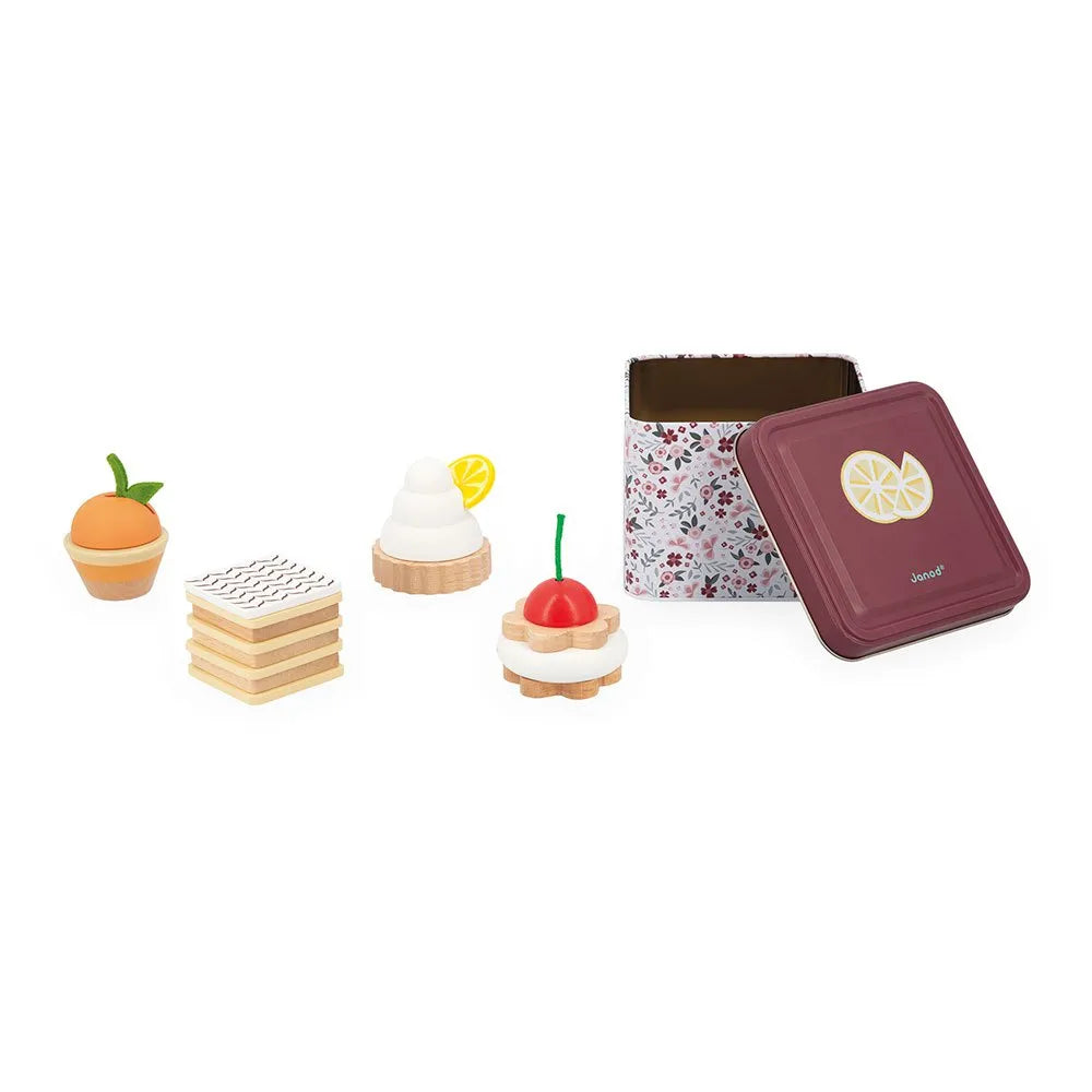 Cofanetto di pasticcini in legno per bambini