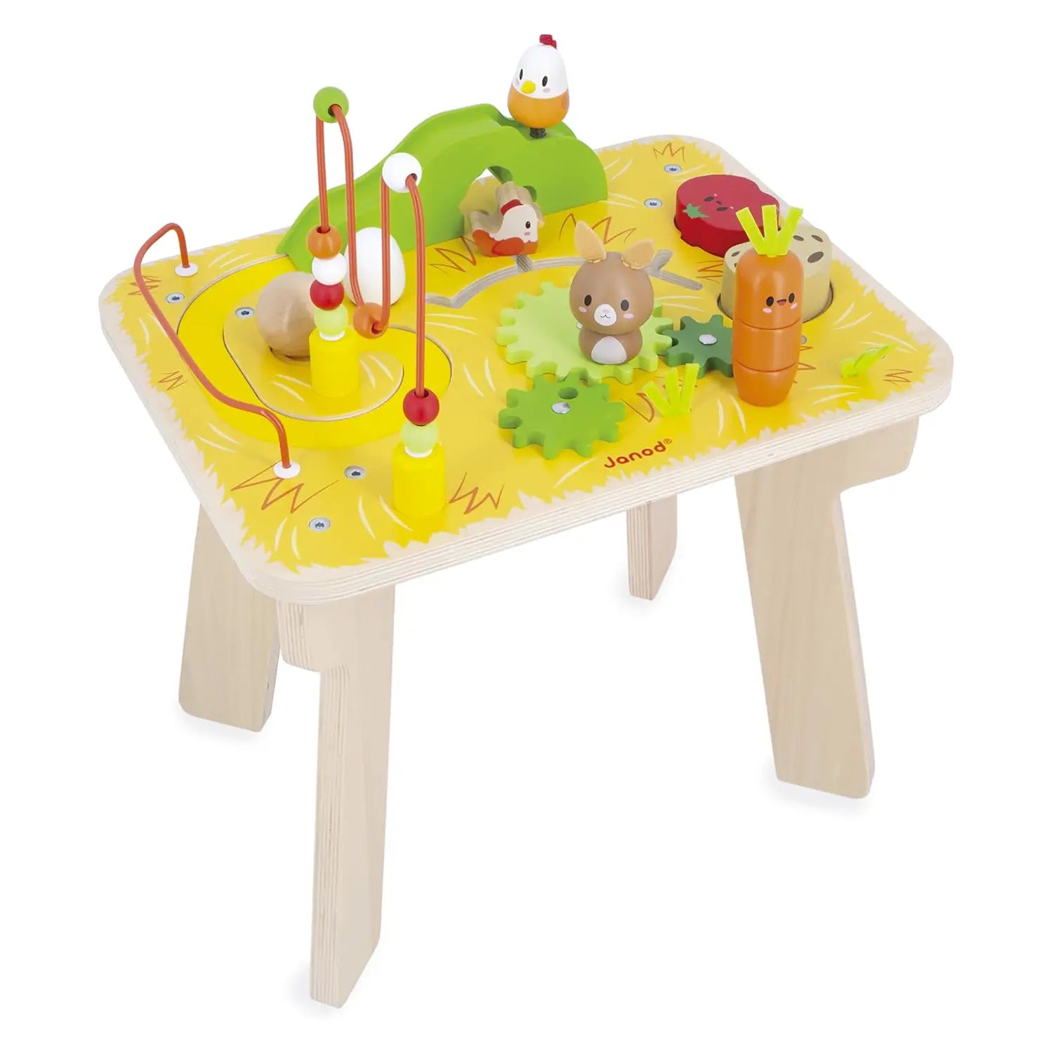 Tavolo attività in legno per bambini